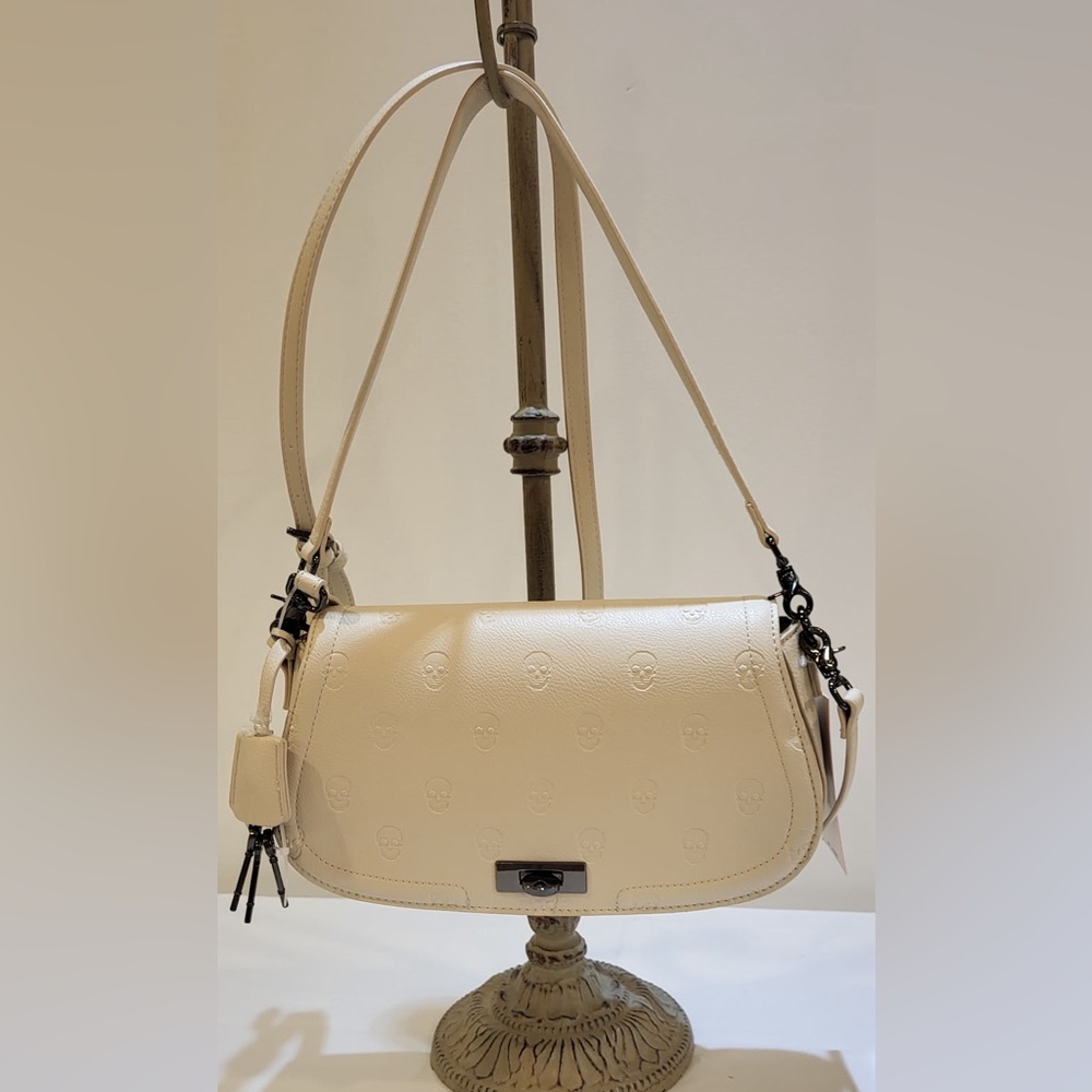 BETSY JOHNSON Marci cream 2 way crossbody bag